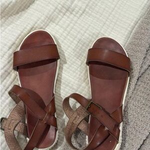 MIA Tan Leather Women's Sandals